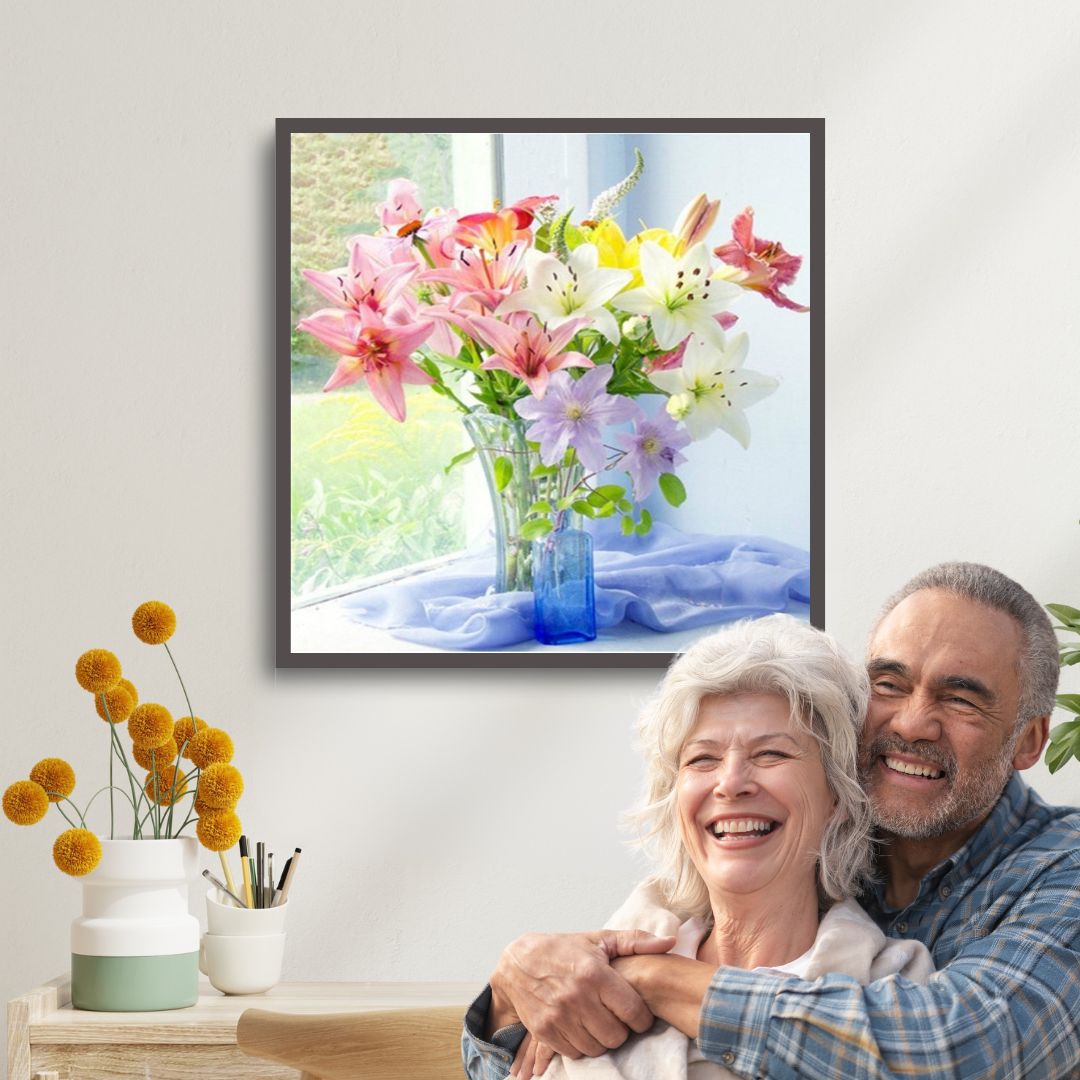 Blumenstrauss - Senioren Diamond Painting