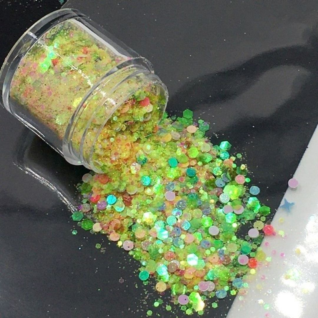 Glitzerndes Füllmaterial