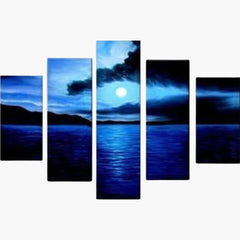 Nachtmond 5er Set - Diamond Painting