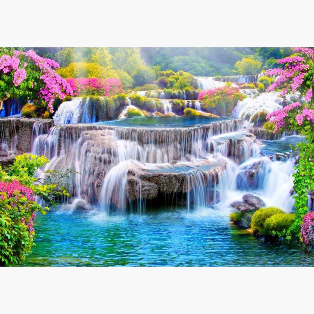 Wasserfall - Diamond Painting