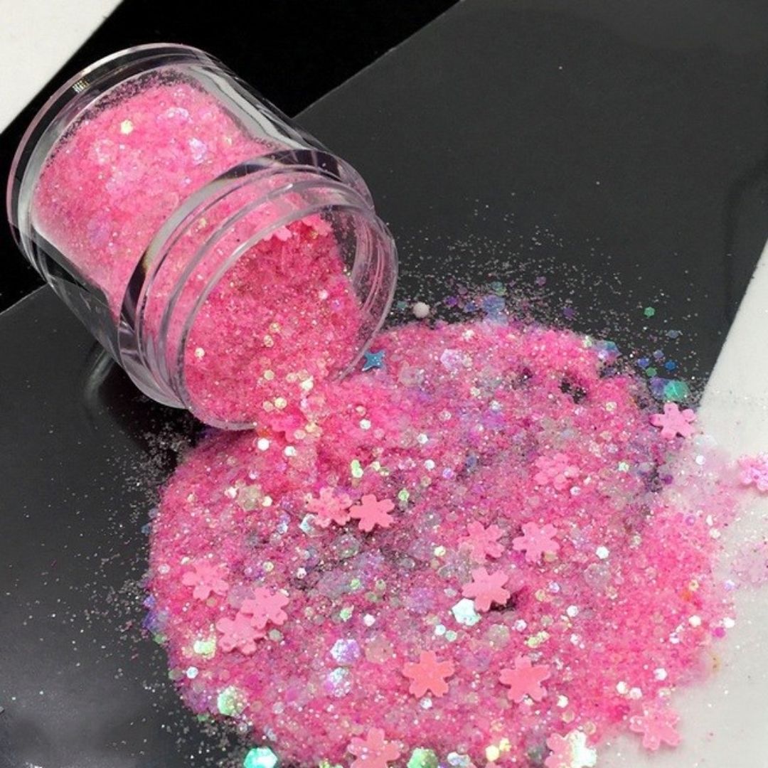 Glitzerndes Füllmaterial