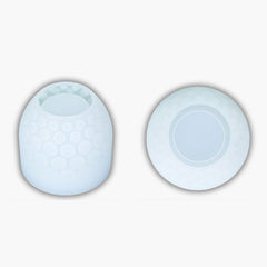 Silikonform - Teelichtglas gerippelt