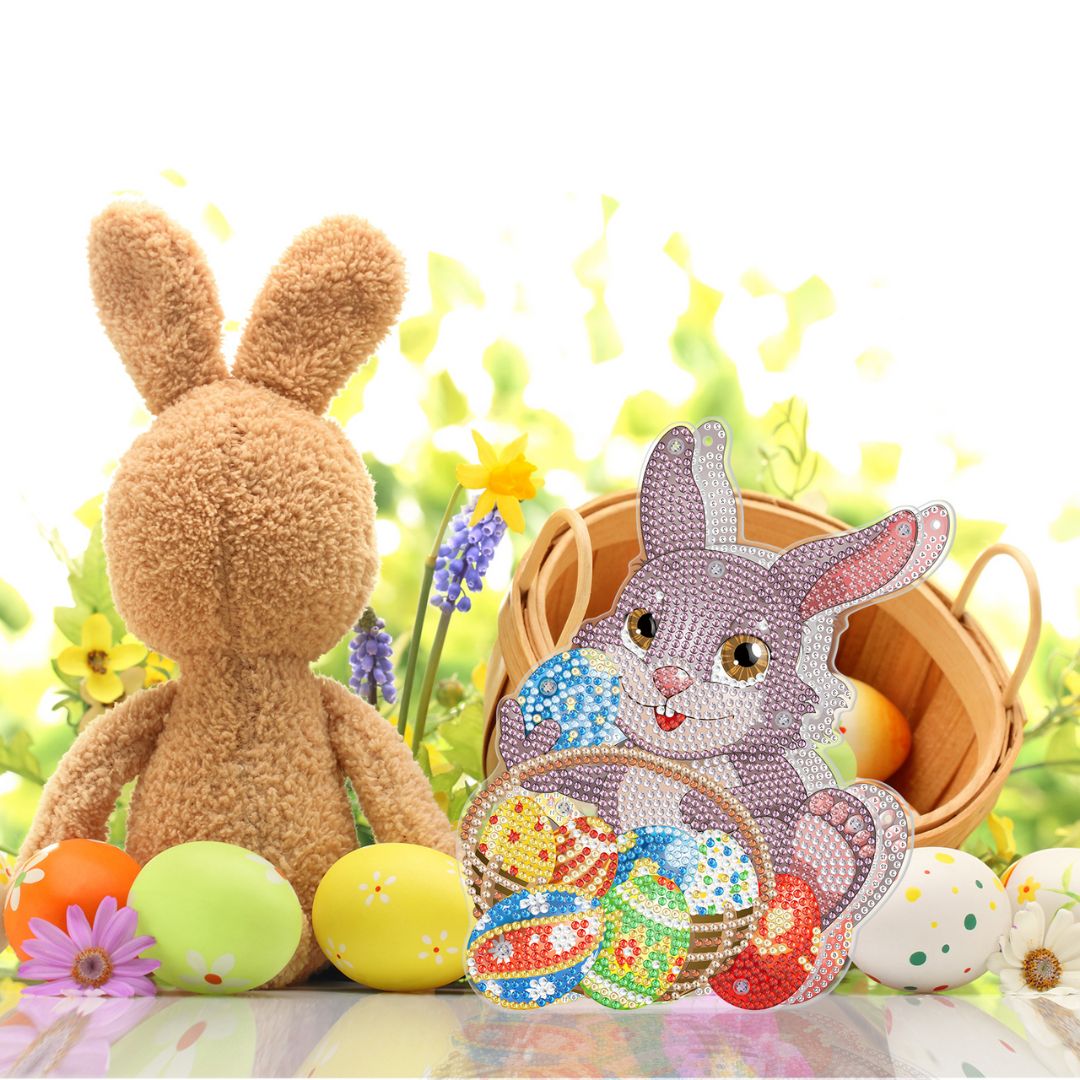 Osterhase mit Eier - Diamond Painting