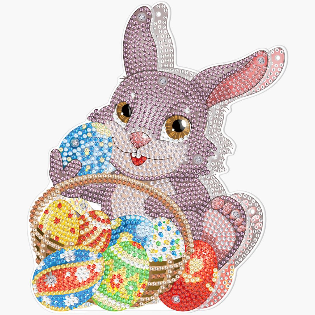 Osterhase mit Eier - Diamond Painting