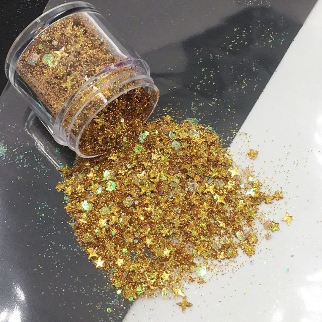 Glitzerndes Füllmaterial