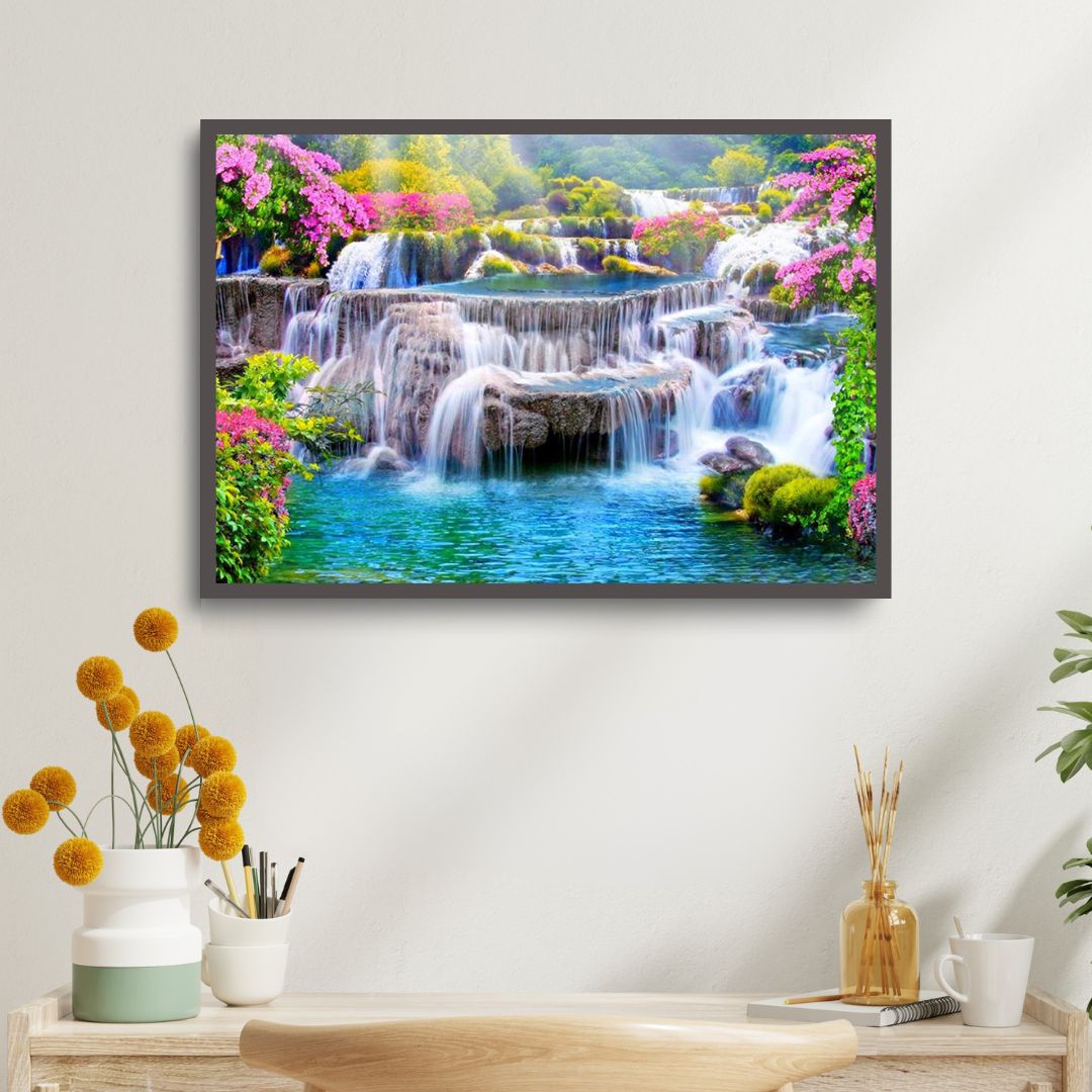 Wasserfall - Diamond Painting