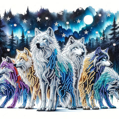 Fabelwesen Wolfsrudel - Diamond Painting