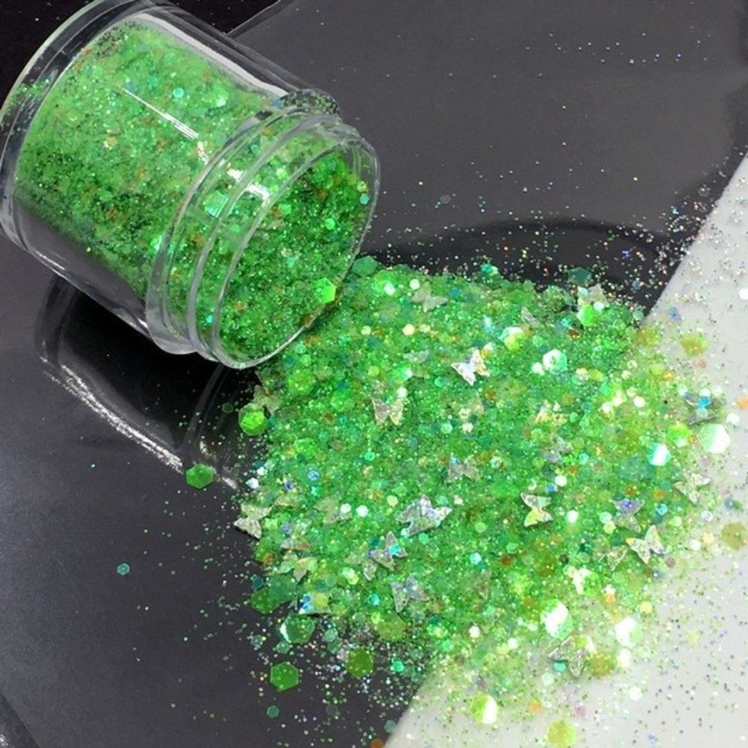 Glitzerndes Füllmaterial