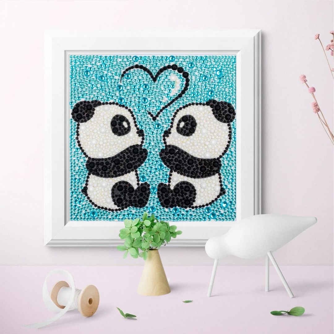 Kids Pandas - Diamond Painting