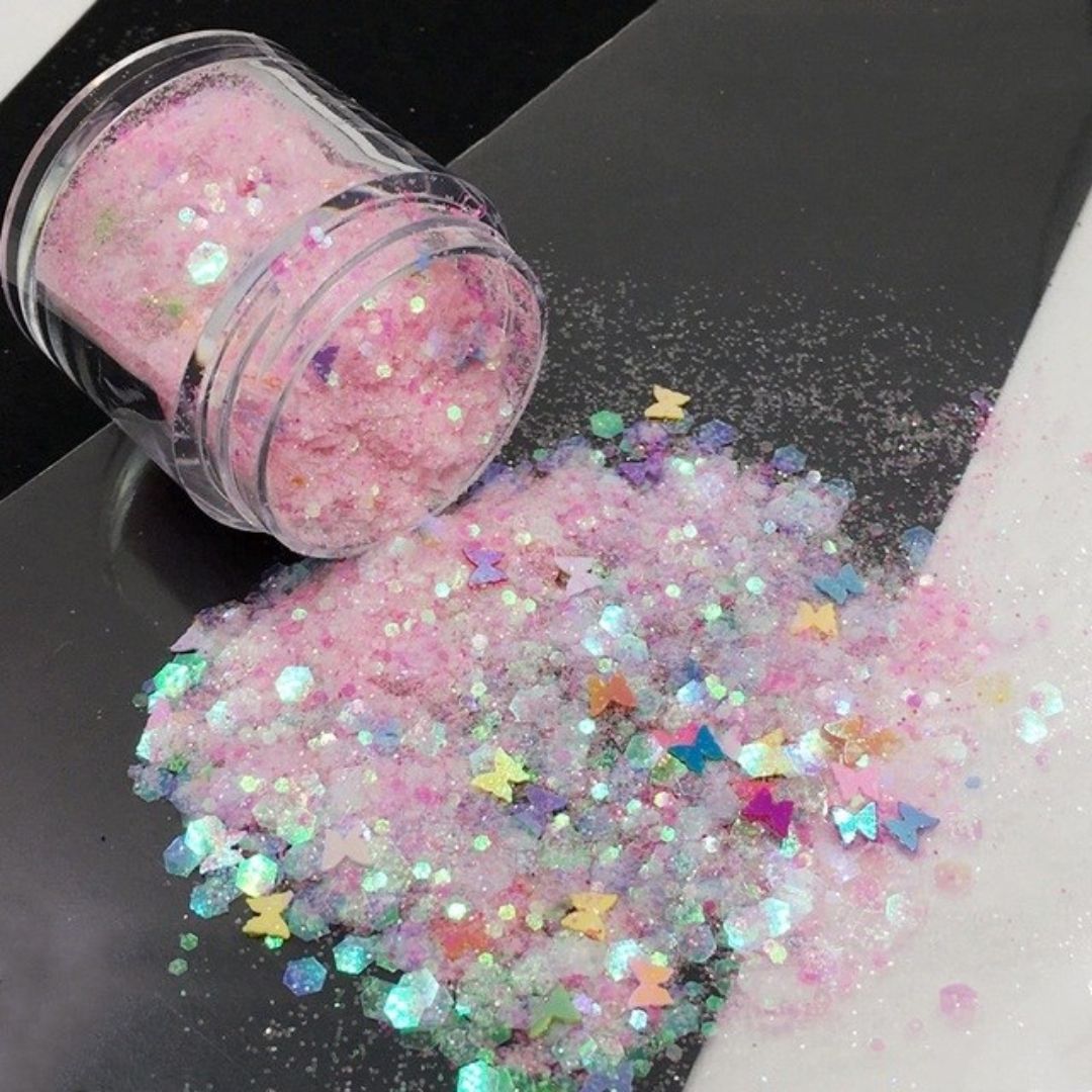 Glitzerndes Füllmaterial