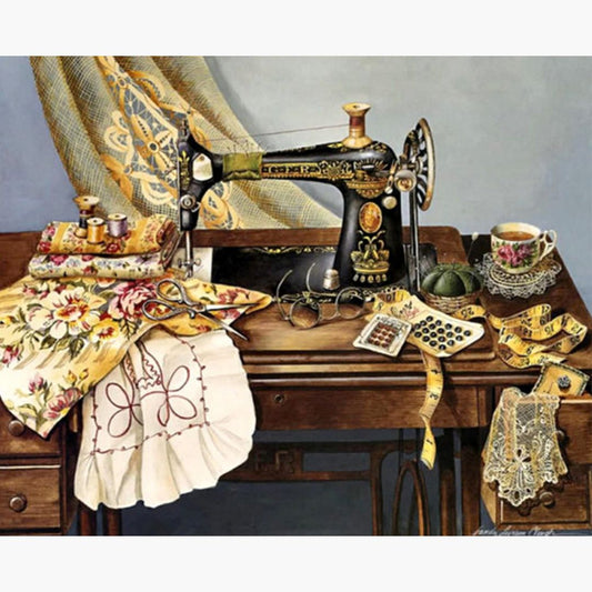 Nähmaschine - Senioren Diamond Painting
