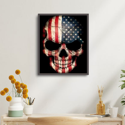 USA Skelett - Diamond Painting