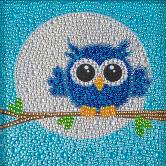 Kids Eule blau - Diamond Painting