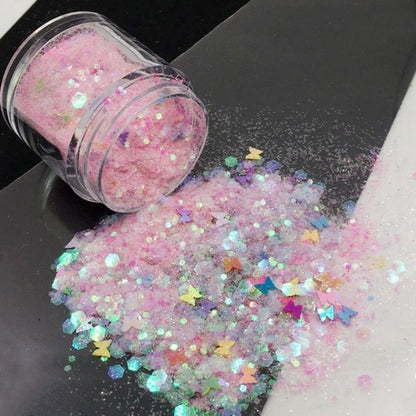 Glitzerndes Füllmaterial