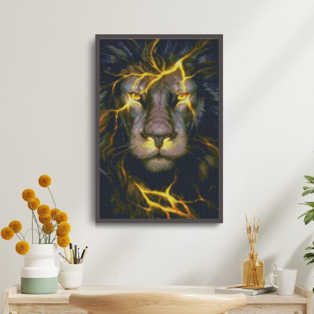 Löwe - Diamond Painting