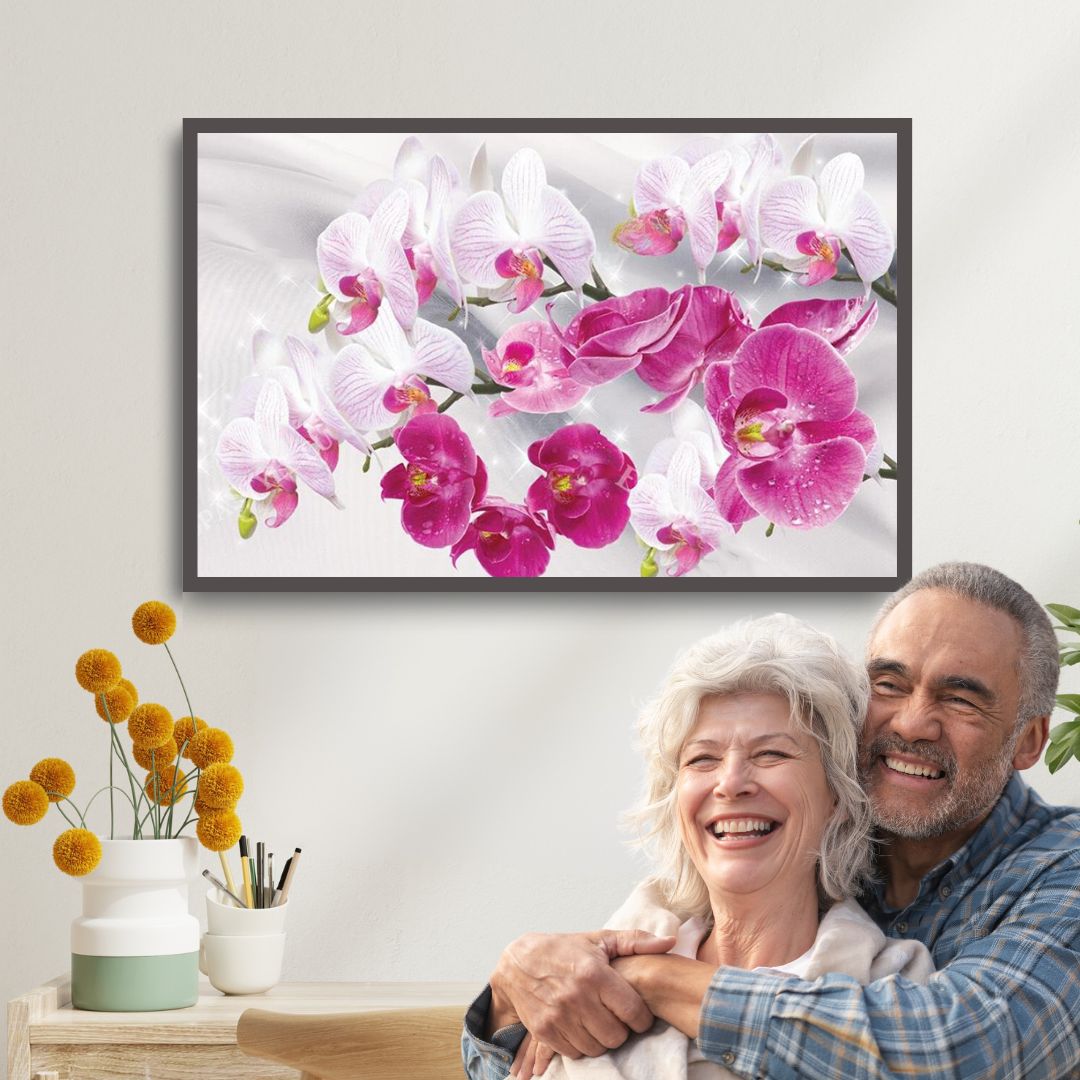Orchideen - Senioren Diamond Painting
